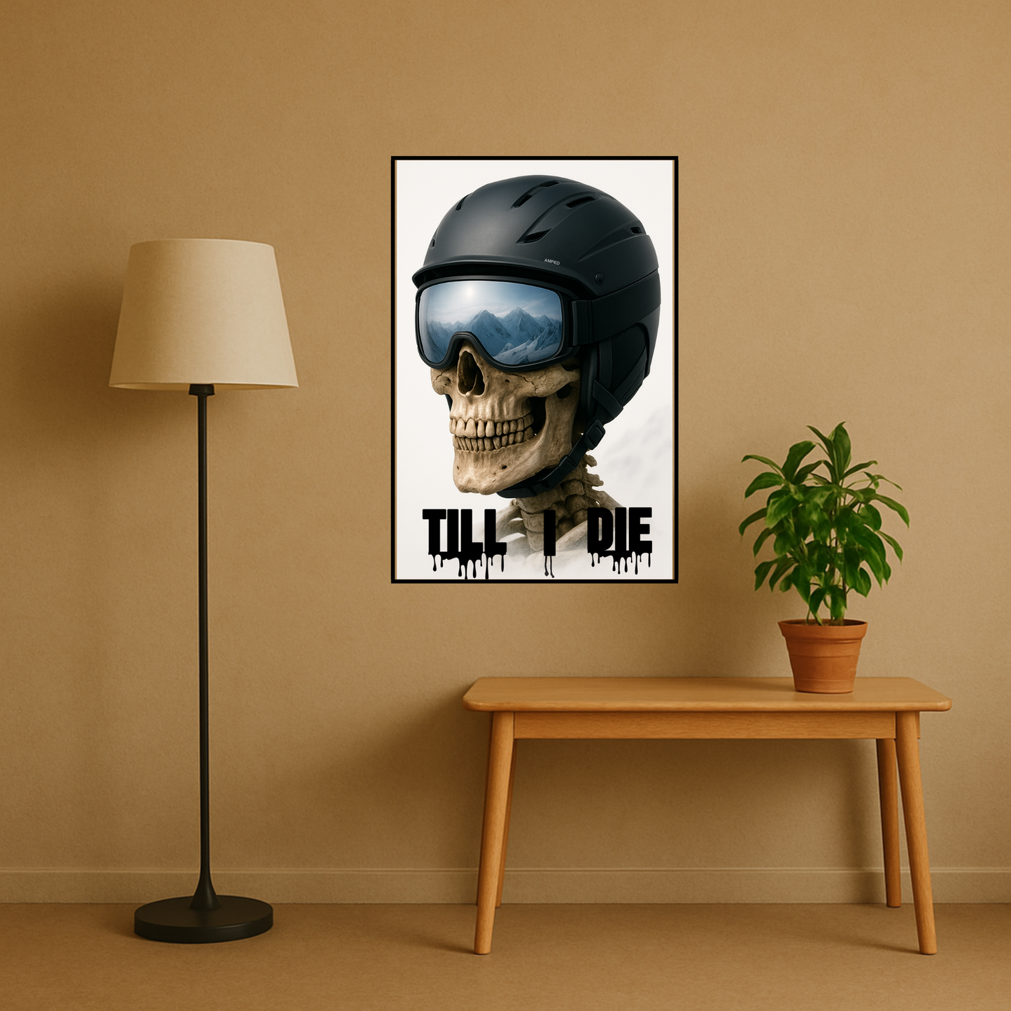 'Till I Die' Ski Poster