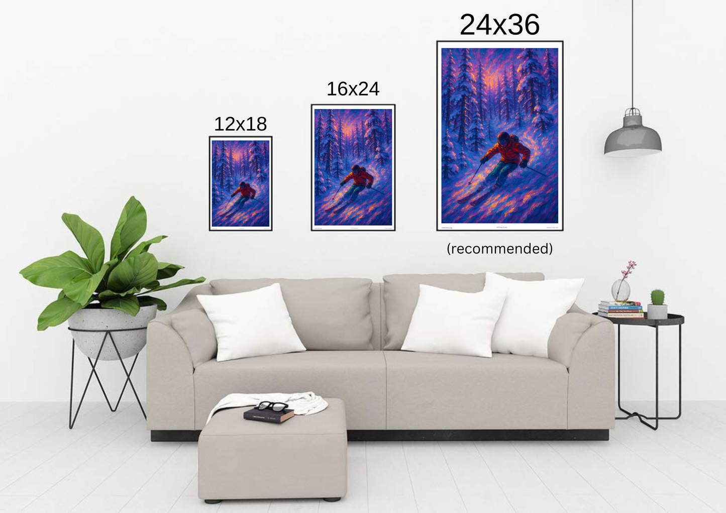 'Off Piste Portal' Ski Poster