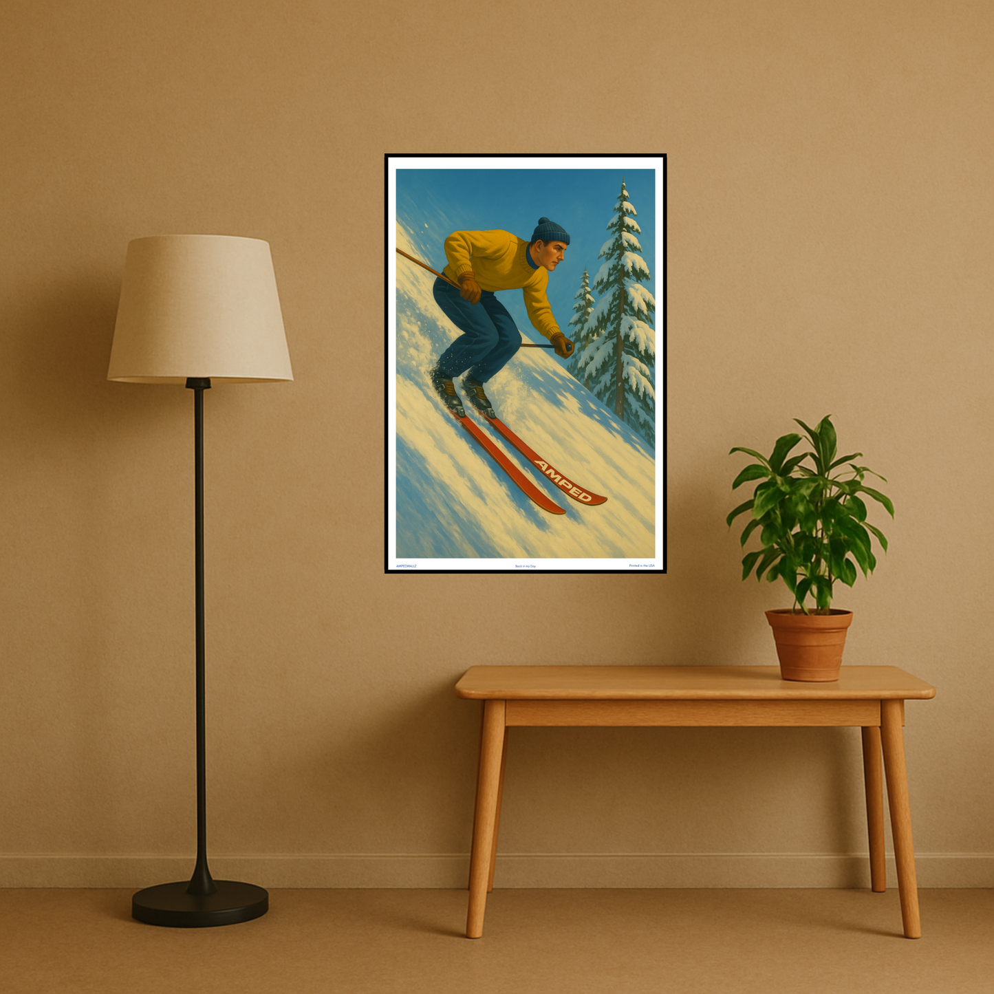 'Back in my Day' Ski Poster