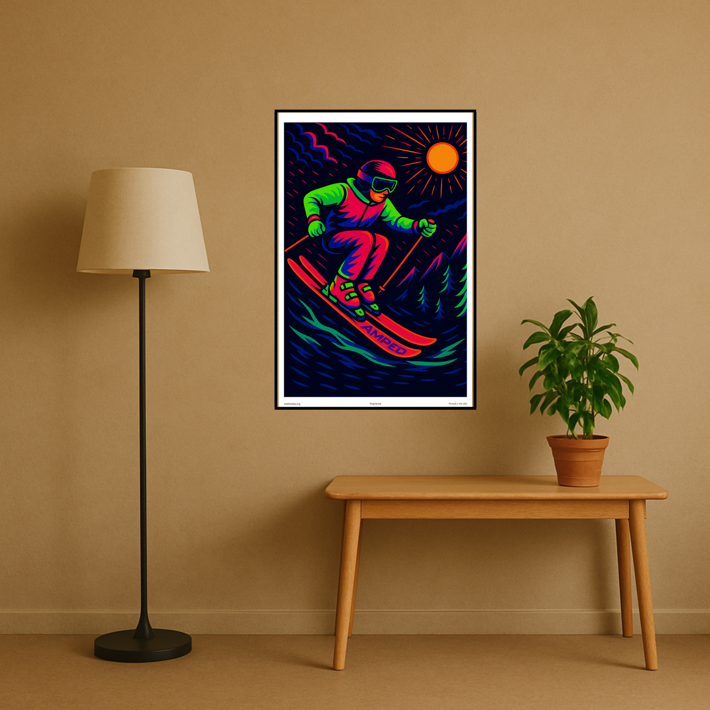 'Enlightened' Ski Poster