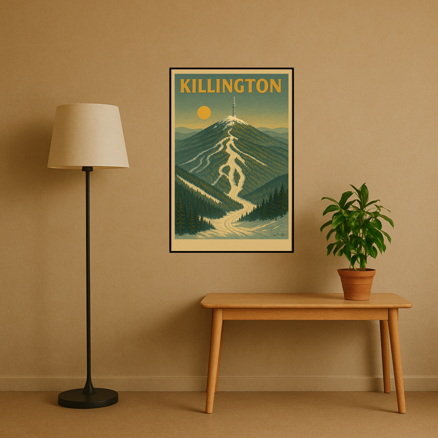 'Killington' Ski Destination Poster