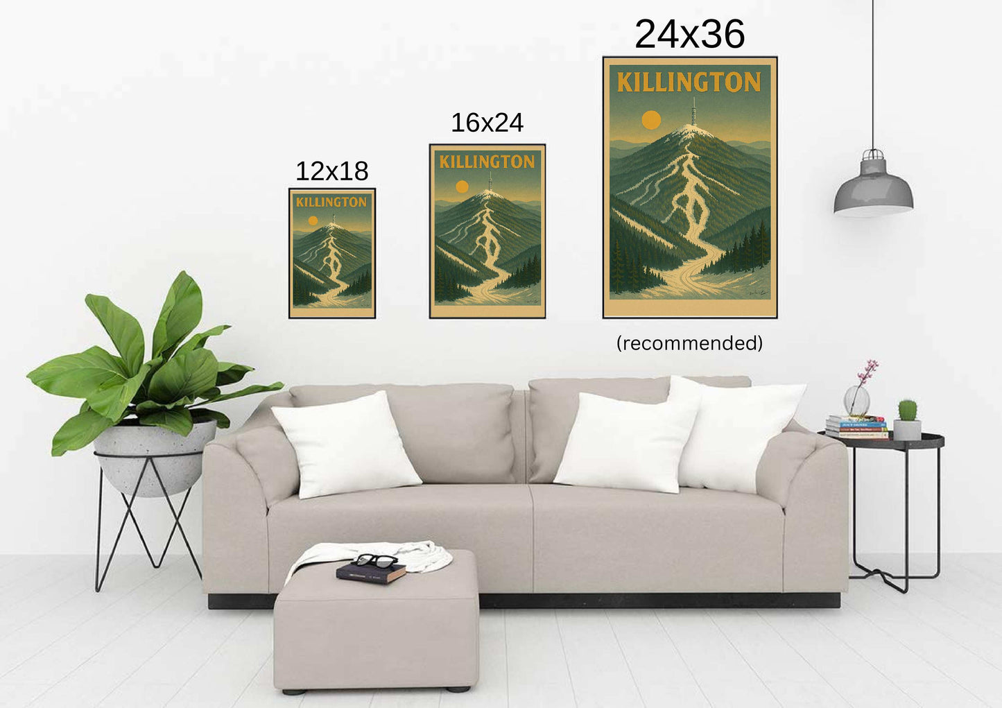 'Killington' Ski Destination Poster