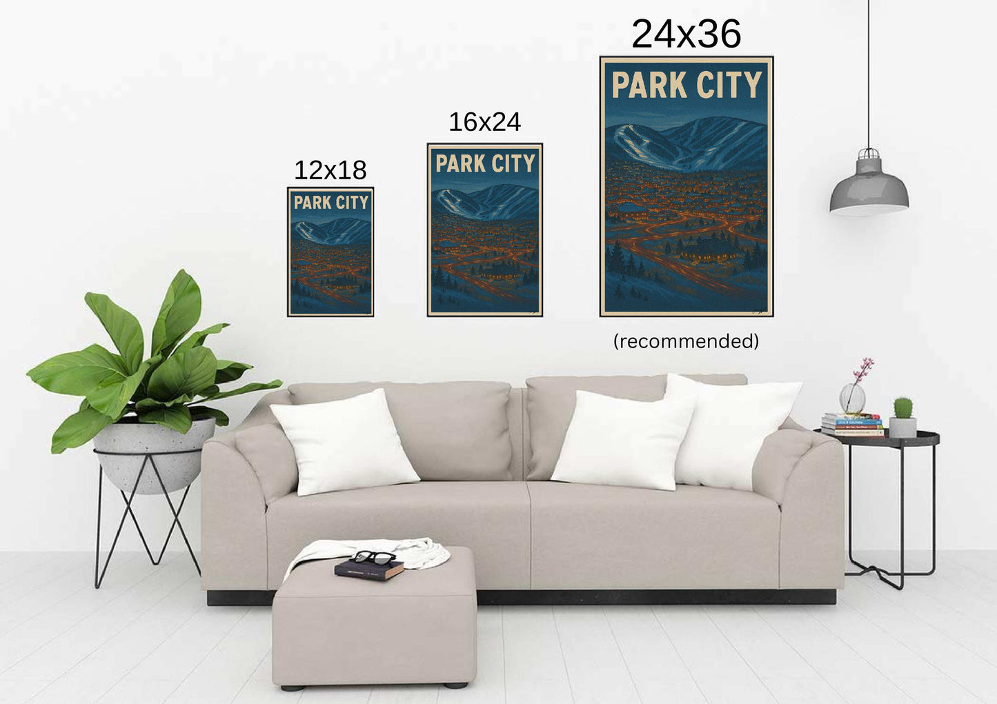 'Park City' Ski Poster