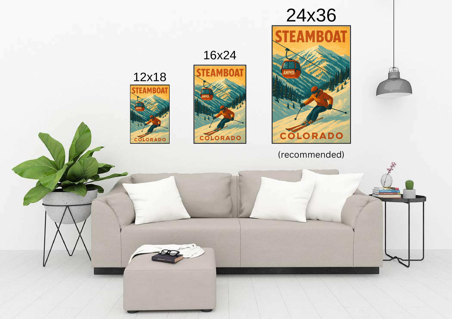 'Steamboat' Ski Poster