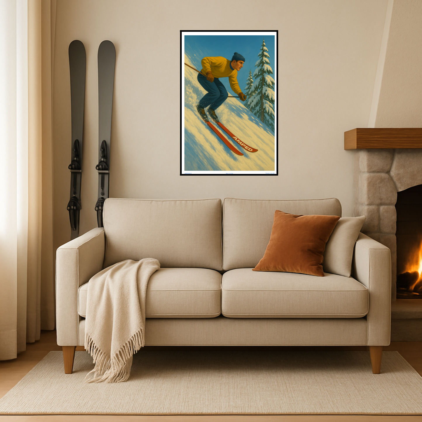 'Back in my Day' Ski Poster