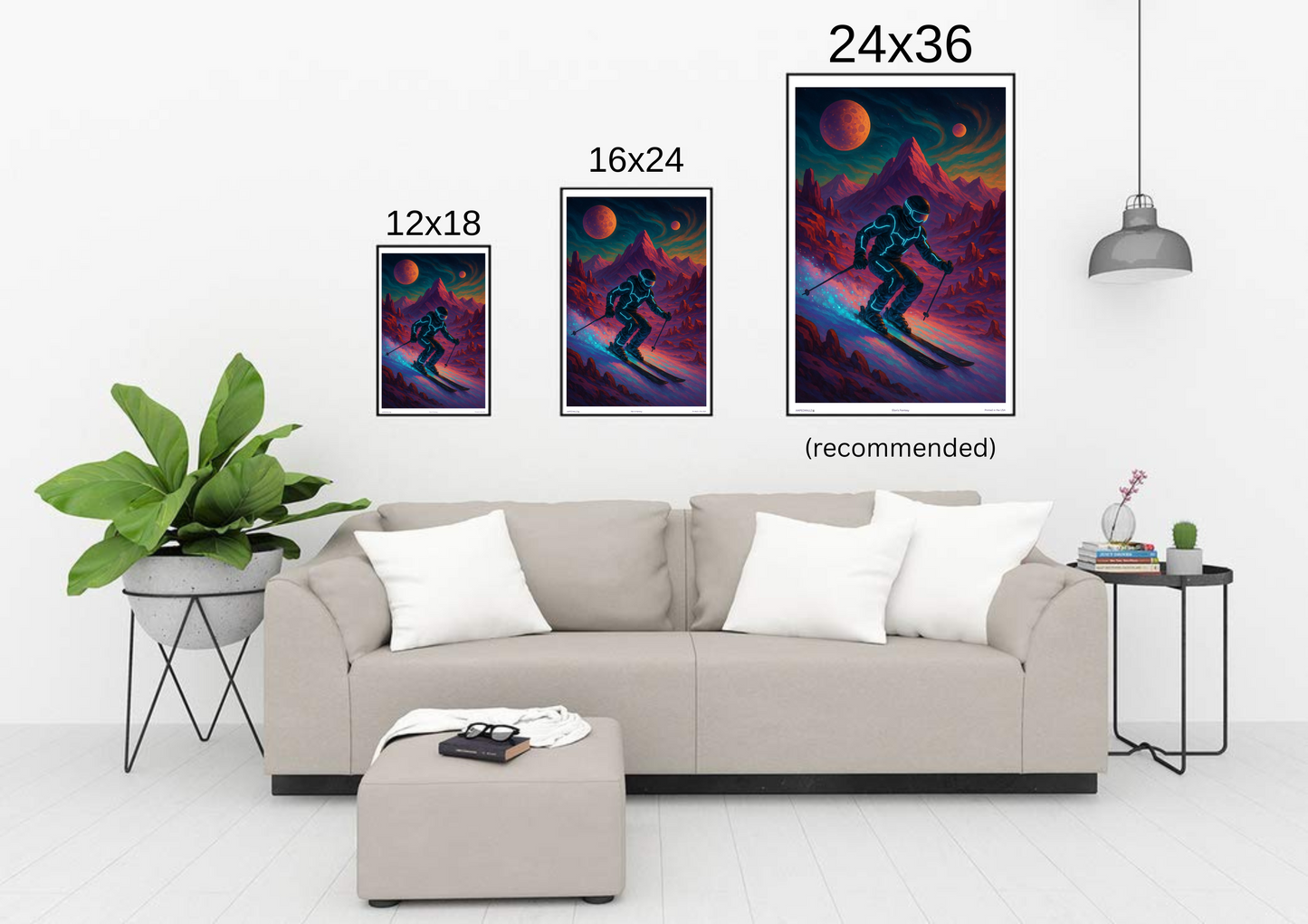 'Elon's Fantasy' Ski Poster