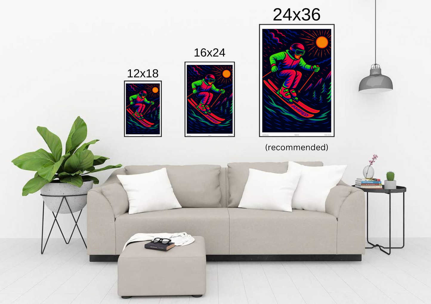 'Enlightened' Ski Poster