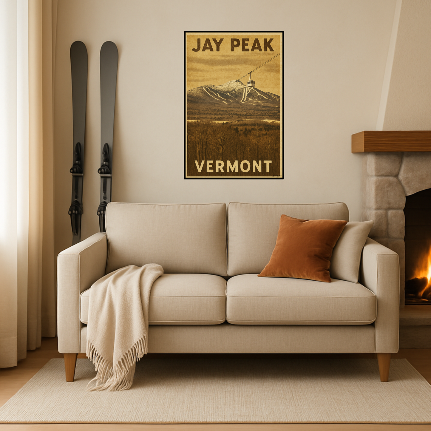Jay Peak Ski Poster