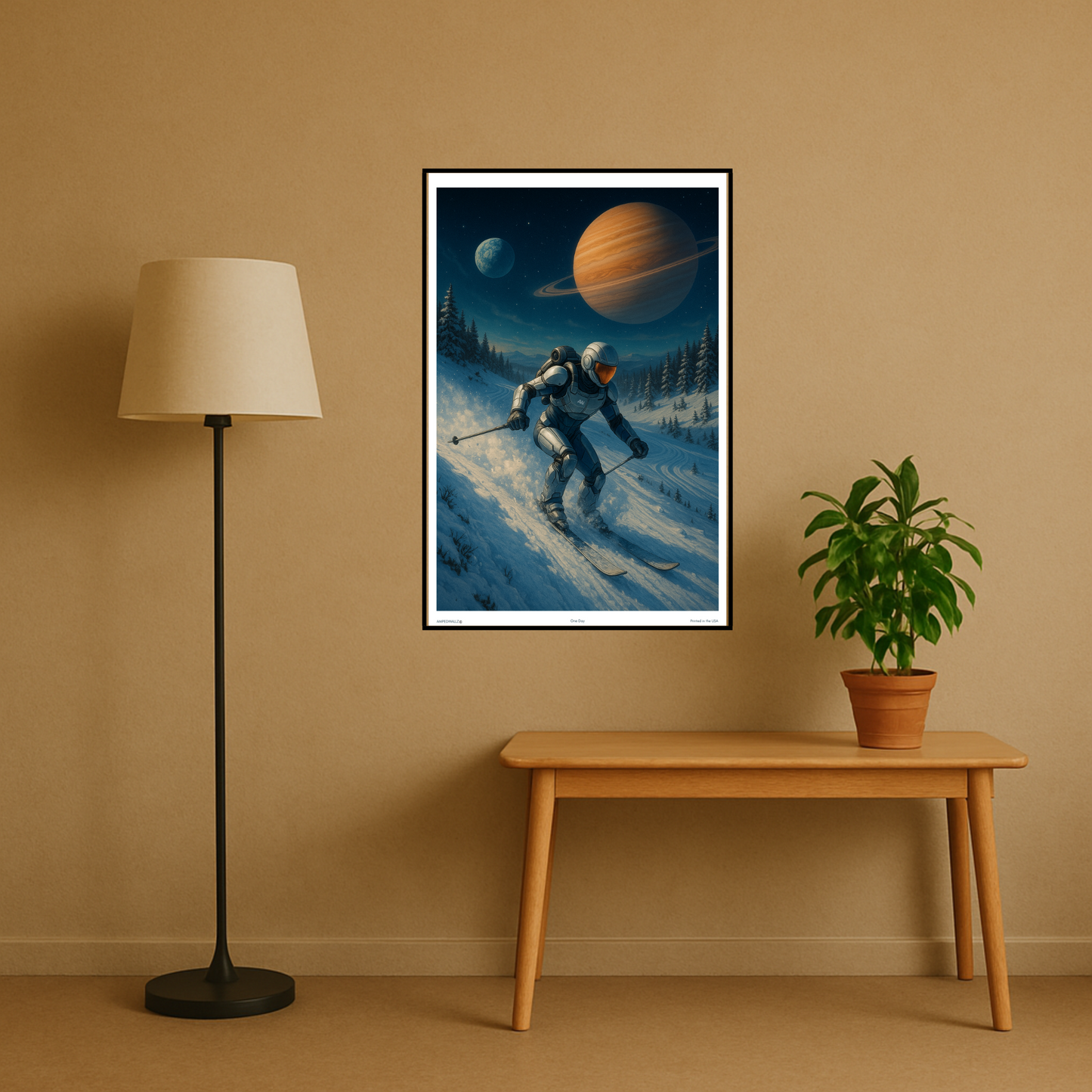 'One Day' Ski Poster