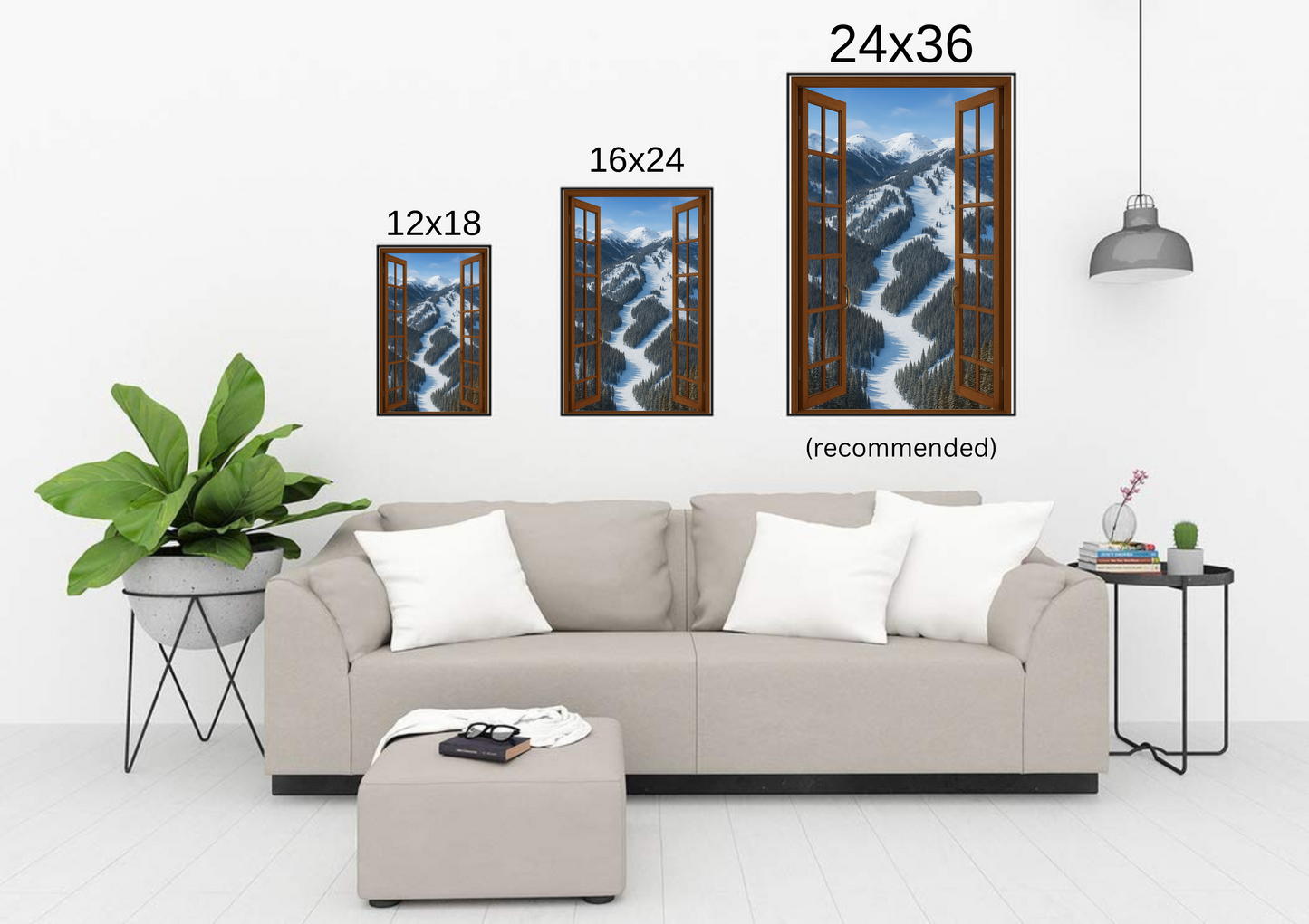 'Window to Wonderland' Ski Poster